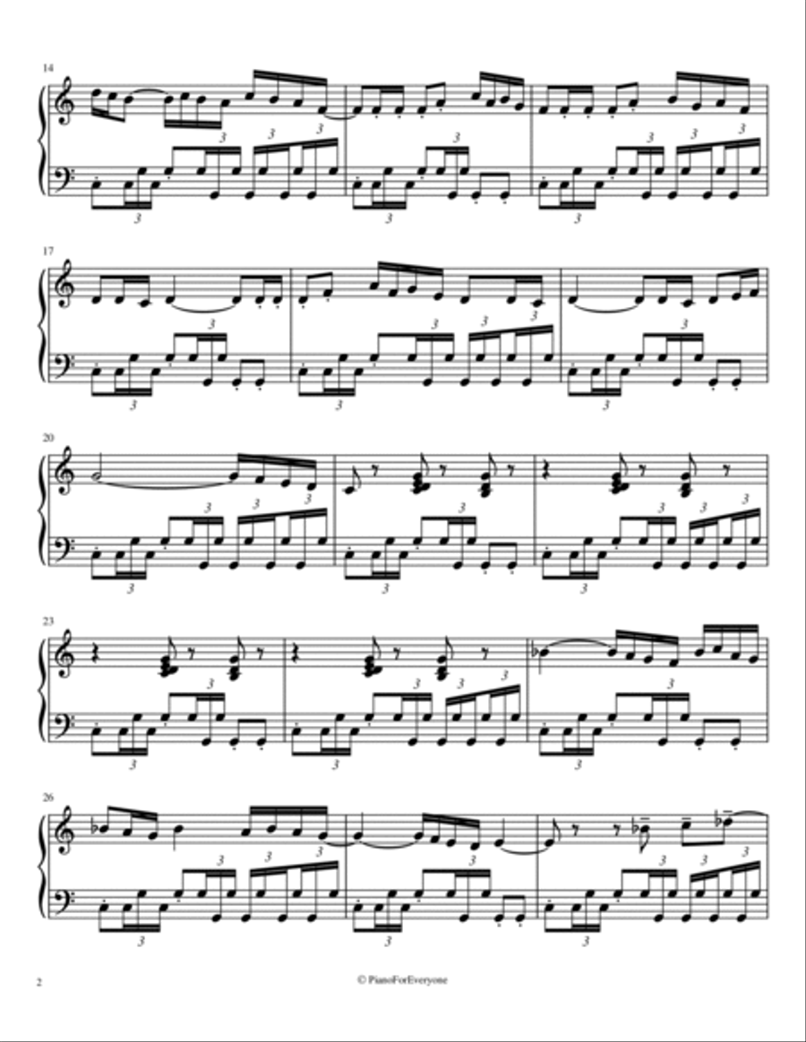 Boléro - Ravel (Advanced Piano) Piano Solo scores gallery preview page 2