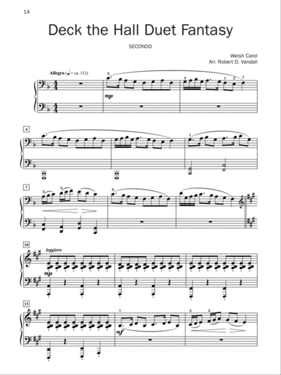 Christmas Fantasy Duets Small Ensemble scores gallery preview page 4