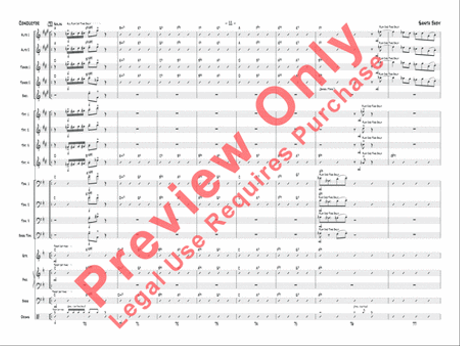 Santa Baby Santa Baby Jazz Ensemble scores gallery preview page 32