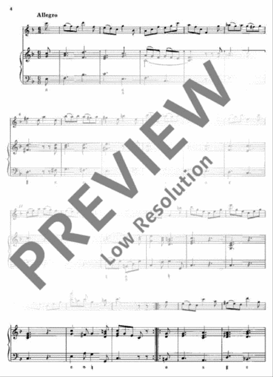 Sonata No. 1 F major Alto Recorder scores gallery preview page 9