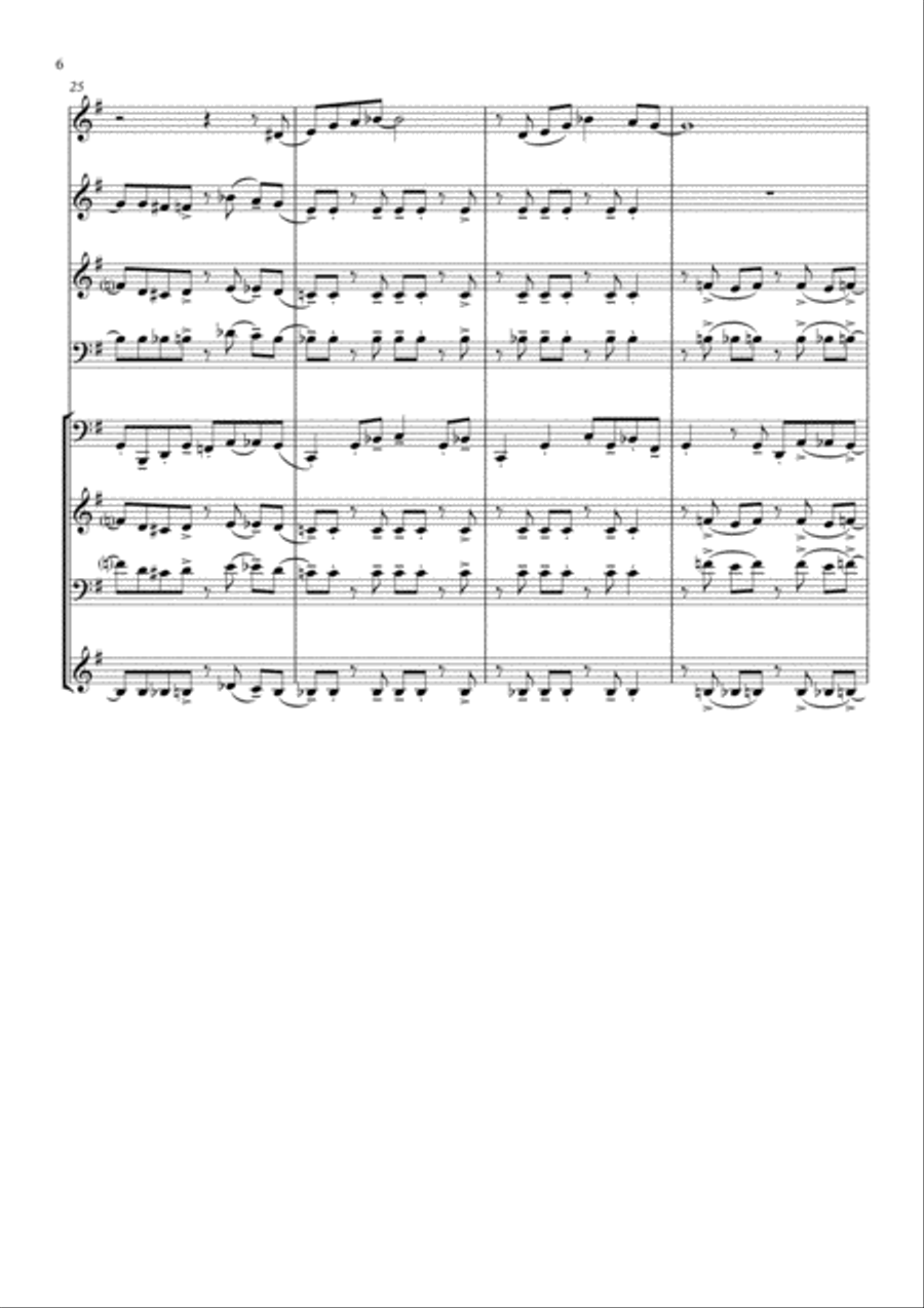 St. Louis Blues, for brass quintet St. Louis Blues, for brass quintet Brass Quintet scores gallery preview page 6