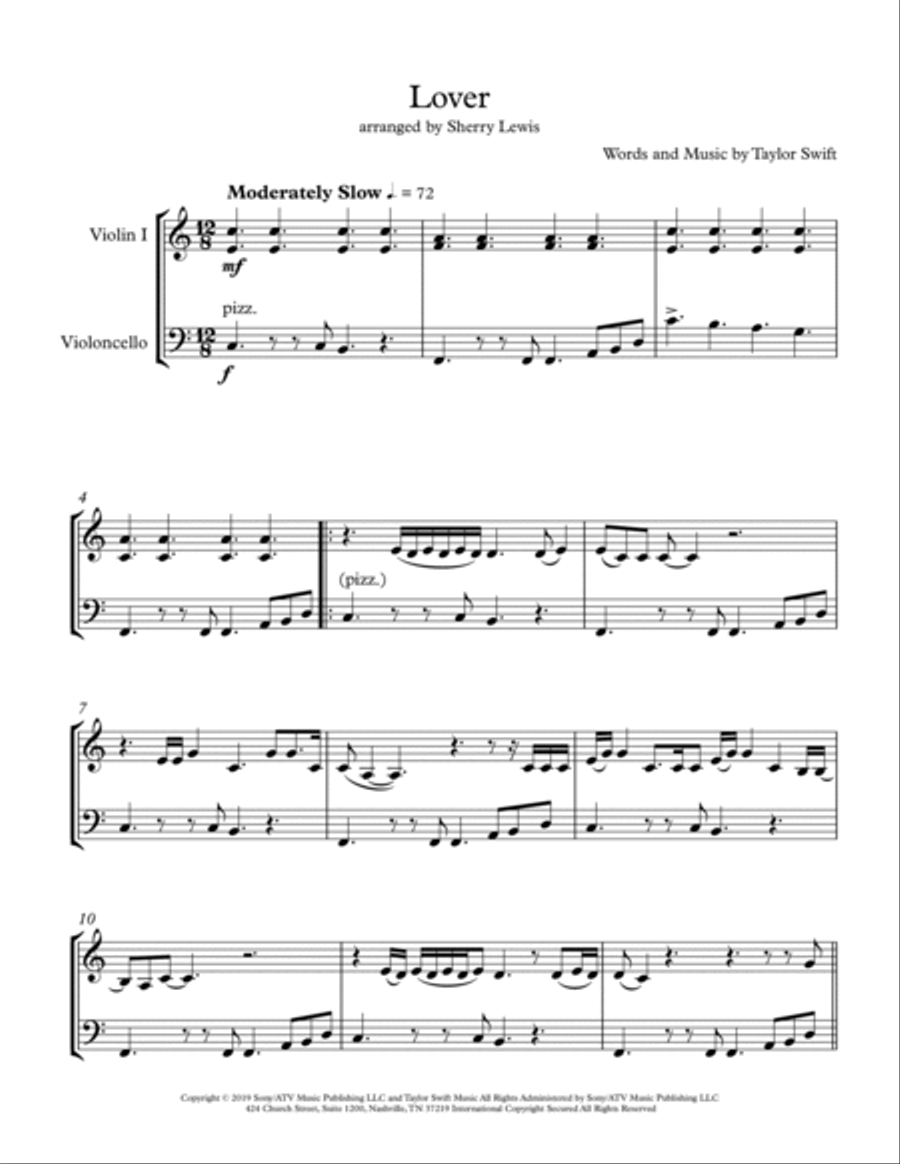 Lover String Duet scores gallery preview page 4