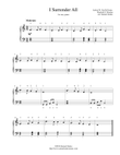 I Surrender All - easy piano