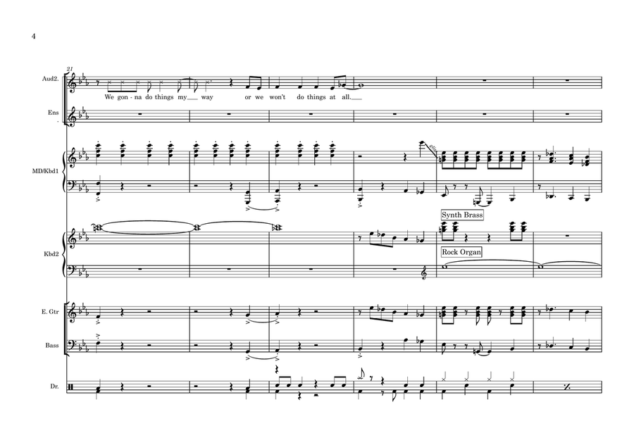Mean Green Mother From Outer Space Small Ensemble scores gallery preview page 4