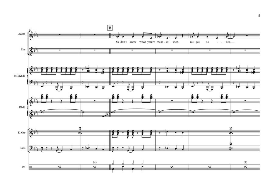 Mean Green Mother From Outer Space Small Ensemble scores gallery preview page 5